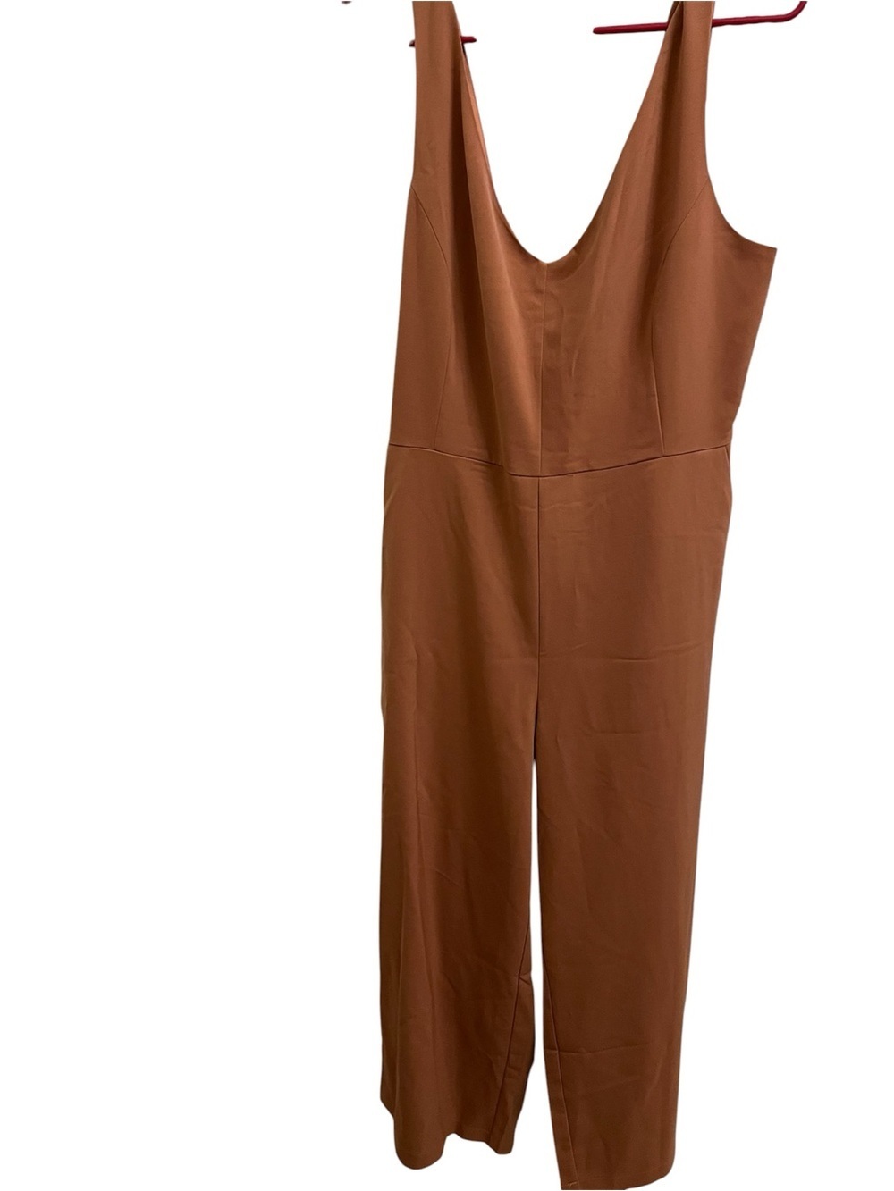 MELLODAY Scoop-Back Wide-Leg Jumpsuit in Dusty Rose